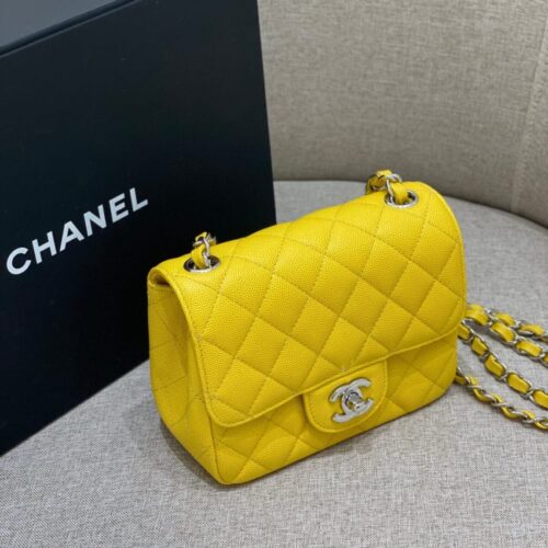 Alternative view of CHANEL Classic Flap 17cm Bright Yellow