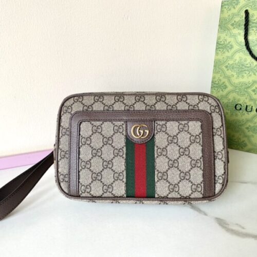 Gucci Ophidia  GG Clutch Beige