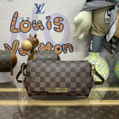 LV Favorite Brown Grid