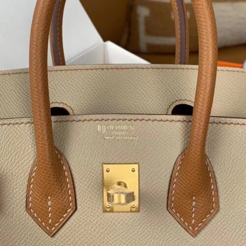 Alternative view of Hermes Birkin Trench Brown Frosted