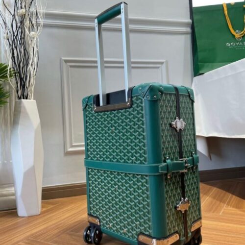 Goyard  Bourget Travel Suitcase Green