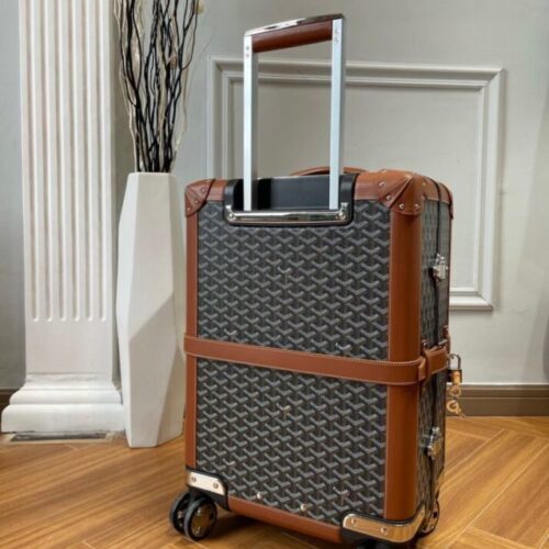 Goyard  Bourget Travel Suitcase Brown