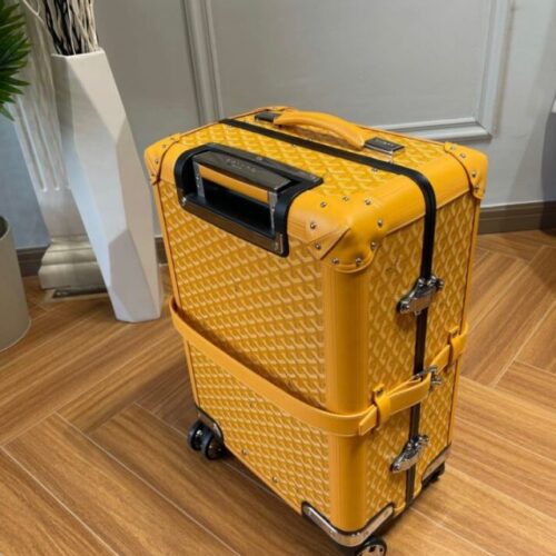 Goyard  Bourget Travel Suitcase Yellow