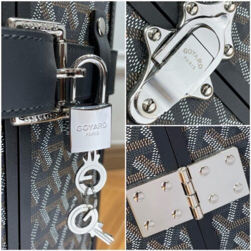 Alternative view of Goyard  Bourget Travel Suitcase Black