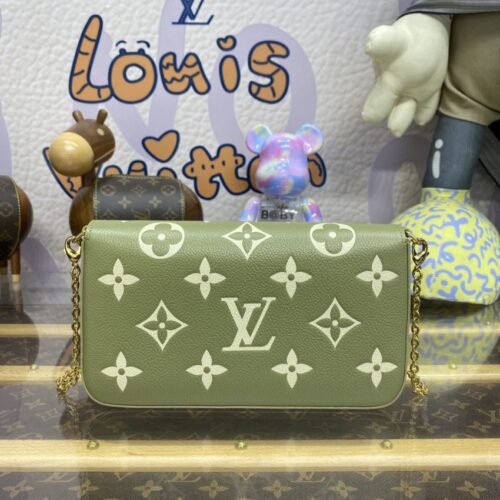 Alternative view of LV Félicie Pochette Green