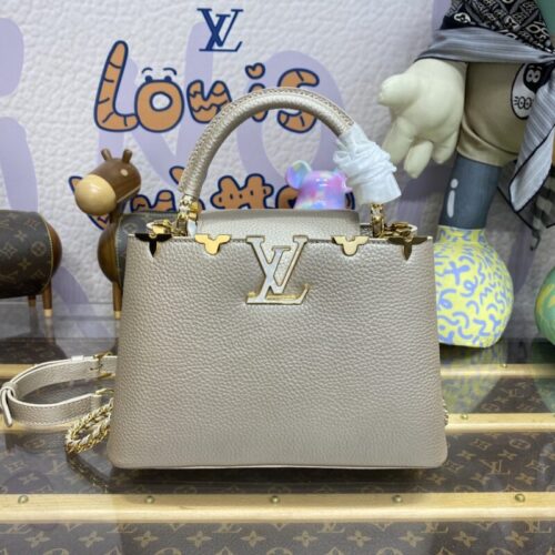 Loius Vuitton Capucines Golden Grey