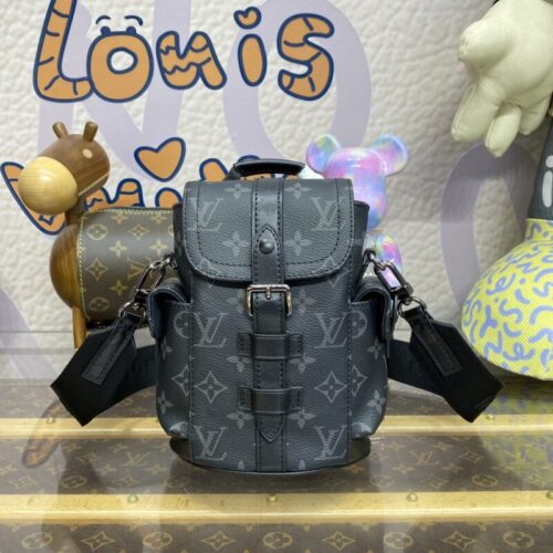 LV Nano Christopher Backpack Black
