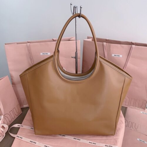 Alternative view of Miu Miu Ivy  Tote Brown