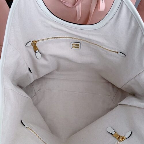 Alternative view of Miu Miu Ivy  Tote White