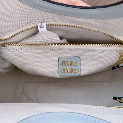 Alternative view of Miu Miu Ivy  Small Tote Grey