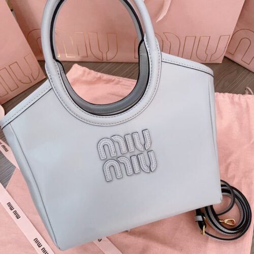 Miu Miu Ivy  Small Tote White