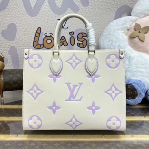 LV OnTheGo White Purple