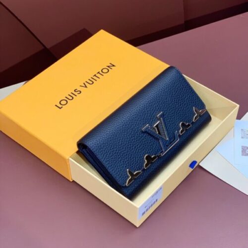 LV Capucines Long Dark Blue