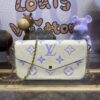 LV Felicie Pochette White Purple
