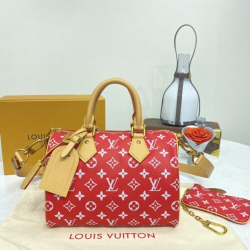 LV Speedy P9 Bandouliere 25 Red