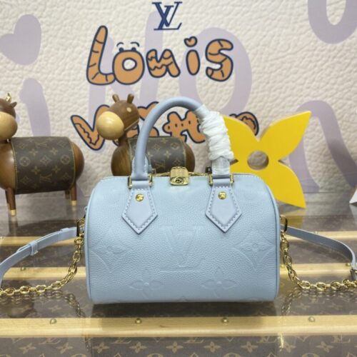 LV Speedy Bandouliere 20 Sky Blue