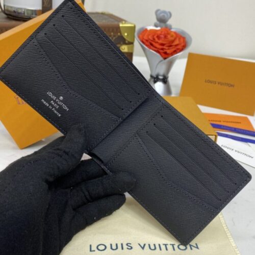 Alternative view of LV Slender Wallet Black Grid