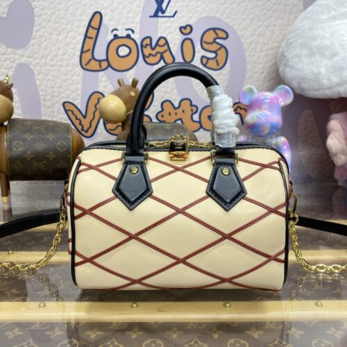 LV Speedy Bandouliere 20 Beige