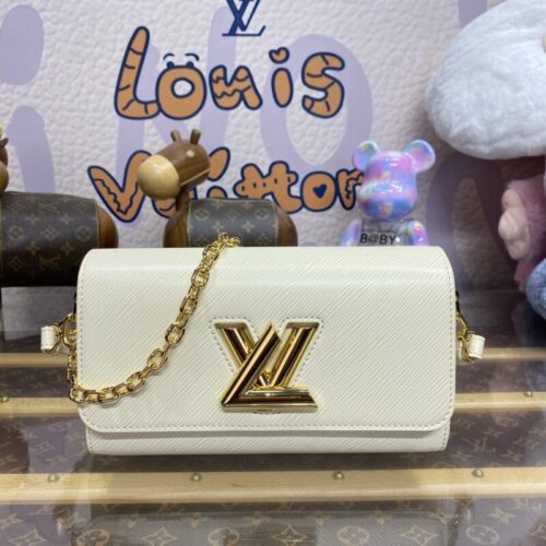 LV Twist West Pochette White