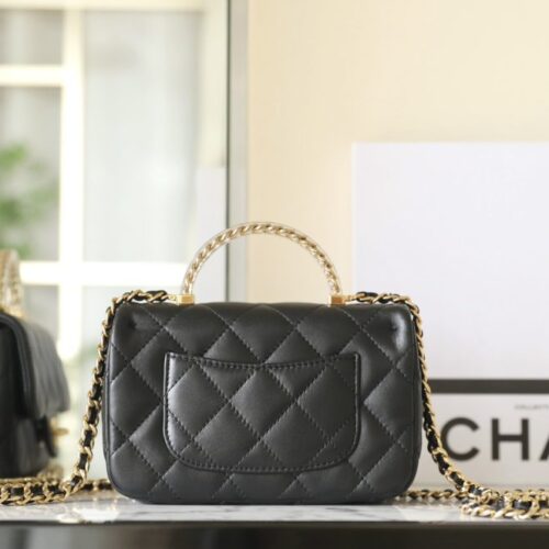 Alternative view of CHANEL CF 19 cm Handle Black