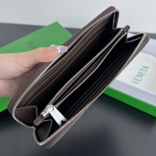 Alternative view of Bottega Veneta Zip Long Wallet Brown&Black