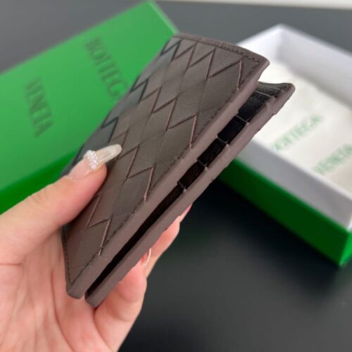 Alternative view of Bottega Veneta Intrecciato Bi-Fold Wallet Black&Brown