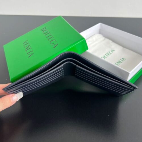 Alternative view of Bottega Veneta Intrecciato Bi-Fold Wallet White&Blue