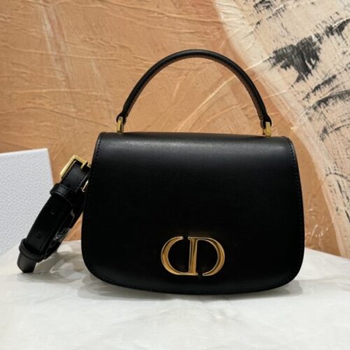 Dior 30  Montaigne Avenue Top Handle Black