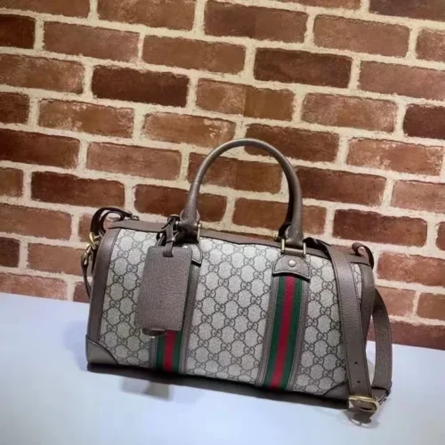 Gucci Small Ophidia GG Web Duffle Bag