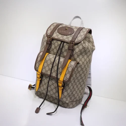 Alternative view of GUCCI GG Supreme Leather Backpack
