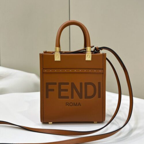 Fendi Mini Tote Brown