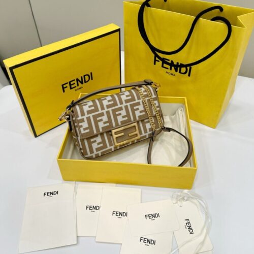 Fendi Baguette FF Brown