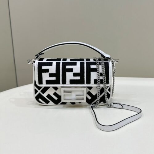 Fendi Baguette Small White