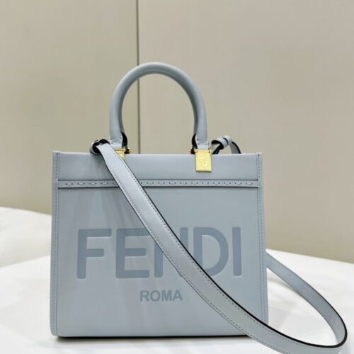 Fendi Small Tote Sky Blue