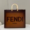 Fendi Peekaboo Tote Brown