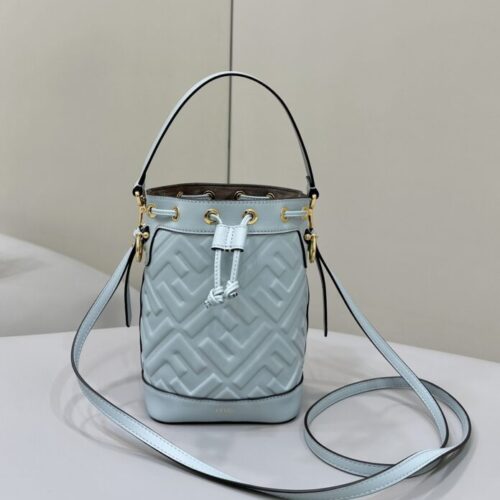 Fendi Tresor Mini Bucket Blue