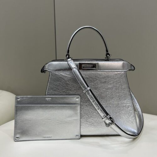Fendi Peekaboo  Large Silver