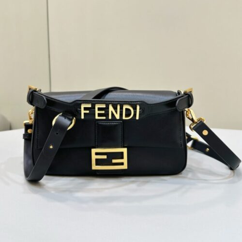 Fendi Baguette Full Leather Black