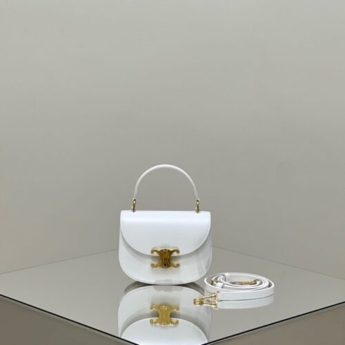 Celine  Mini  Triomphe White
