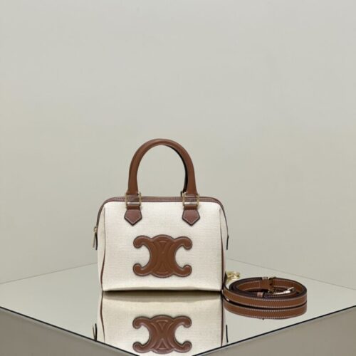 Celine Triomphe Boston White