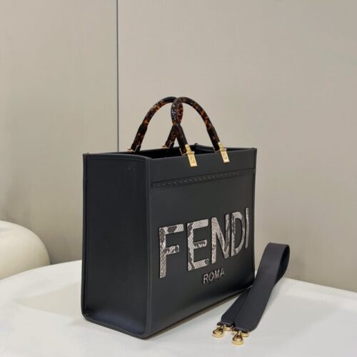Alternative view of Fendi Sunshine Tote Dark Grey