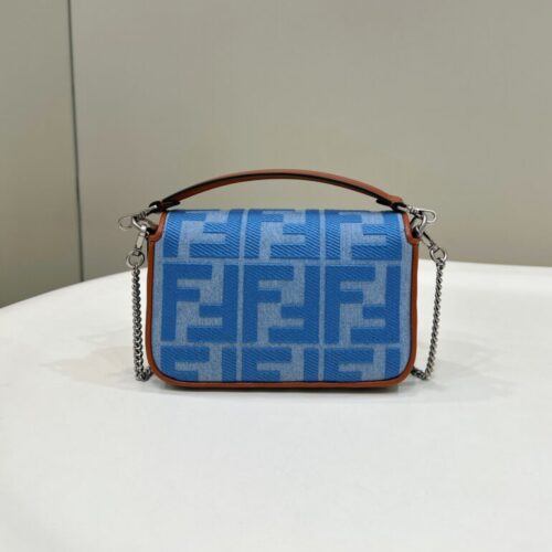 Alternative view of Fendi Baguette Small Denim Blue