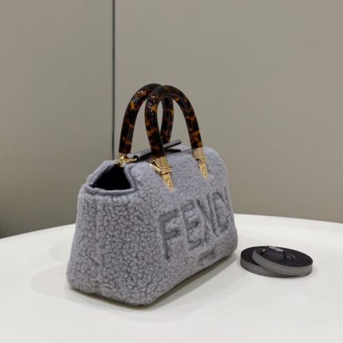 Alternative view of Fendi By The Way Boston Blue Wool