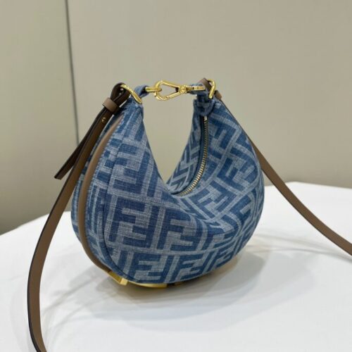 Alternative view of Fendi Fendigraphy Small Denim Blue