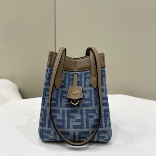 Fendi  Origami Small Blue Cotton