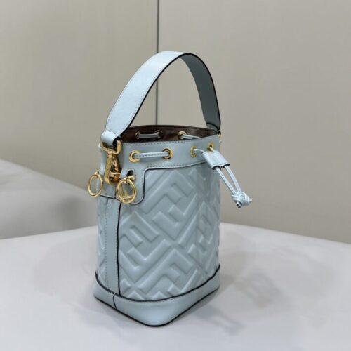 Alternative view of Fendi Tresor Mini Bucket Blue