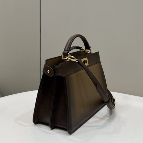 Alternative view of Fendi Peekaboo Large Dark Brown