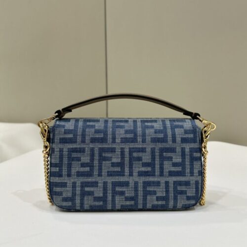 Alternative view of Fendi Baguette Small Dark Bue Denim