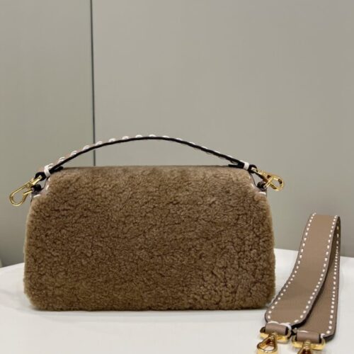 Alternative view of Fendi Baguette Brown Wool