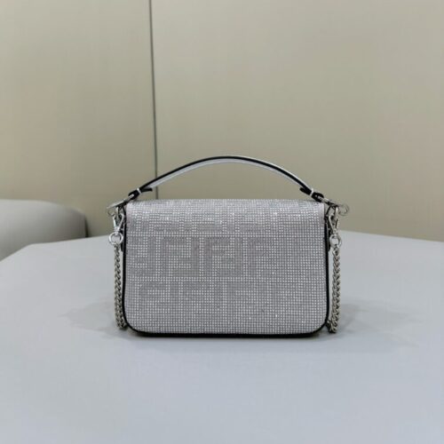 Alternative view of Fendi Baguette Silver Diamond